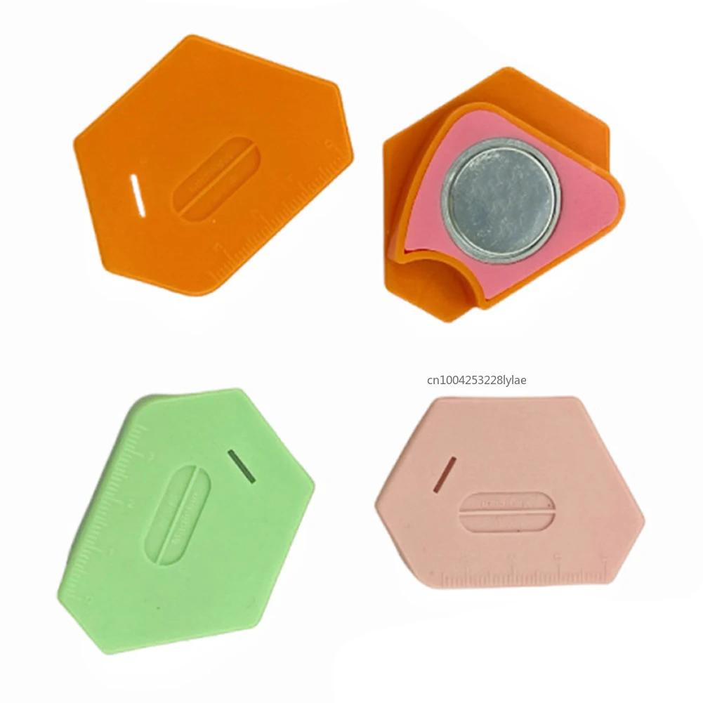 3/1 Stück Magnetischer Nahtführungslineal für Nähmaschine Polygonal Anti-Kräusel Positionierer Universelles Positionierungswerkzeug Nähzubehör