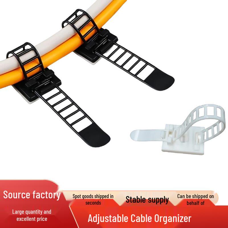 Waterproof Nylon Adjustable Zip Tie Mounting Base for Cable Management