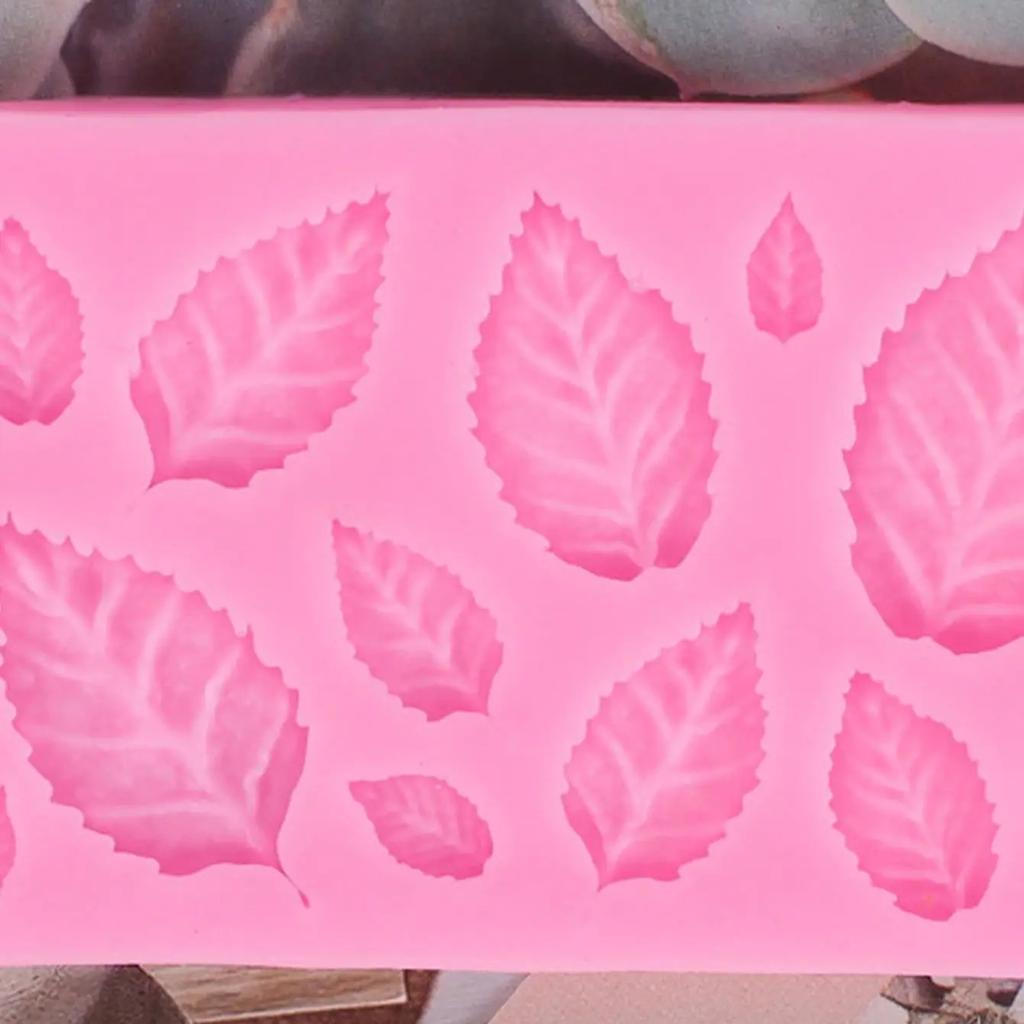 1pc-Maple leaf sugar flipping silicone mold DIY baking maple leaf green leaf cake decoration clay chocolate mold