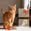 Cat Chew Toy Rope Ice Cream Shape - Interactive Self-Play Pet Toy for Kittens & Cats, Durable Hemp Rope Teething Toy To Relieve