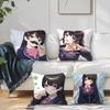 Nijisanji T-Tsukino Mito Cushion Cover Square Sofa Cushion Cover Casual Skin-Friendly Comfortable Pillow Cover