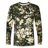 Herren T-Shirt O-Ausschnitt Kleidung Bekleidung Outdoor Langarm Print Mode Designer Vintage