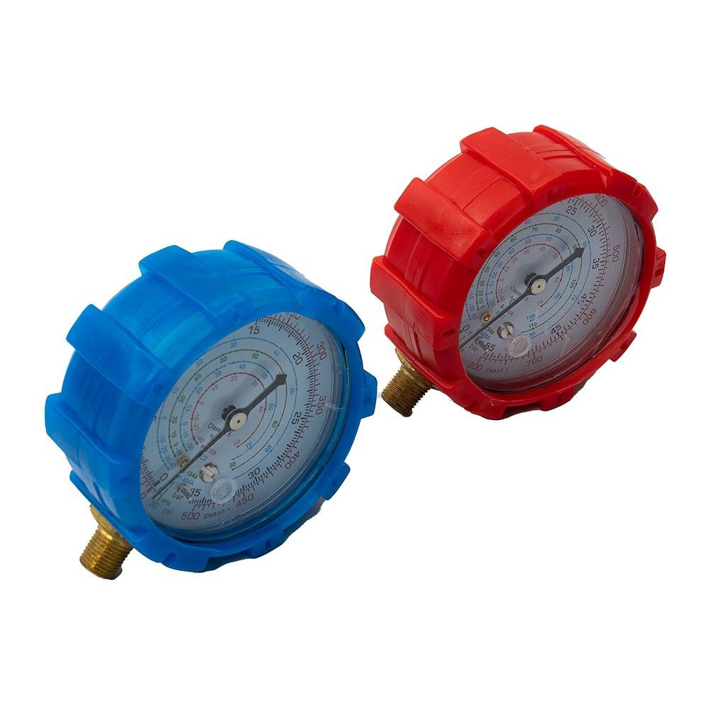 2PCS Low High Pressure Gauge R22 R404A R134A R410A Air Conditioner