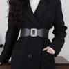 Elegante Cintura Elastica in Pelle Versatile per Vestiti, Cappotti e Piumini - Accessorio di Moda da Donna