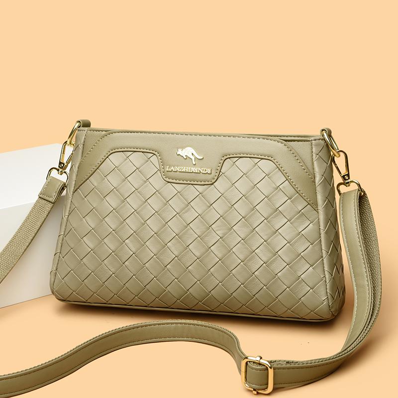 Dámská taška přes rameno z pravé kůže, crossbody tašky, vysoce kvalitní tašky messenger, dámská taška