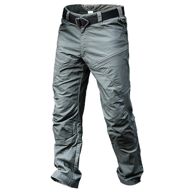 Mens Tactical Cargo Pants Outdoor Hiking Workwear Loose Fit Durable Camo Windproof Trousers Fall
