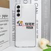 Cartoon Greys Anatomy You Are My Person Clear Phone Case for Samsung Galaxy S25 S24 S23 Ultra S22 Plus S21 FE Soft Covers Fundas
