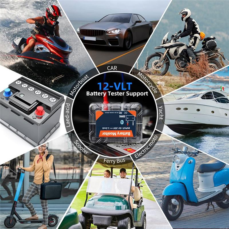 A51K-BM6 12V Car Battery Monitor Bluetooth Car Battery Tester Automotive Monitoring Battery Tools