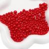 ABS Non-Porous Pearl-Plated Colored Round Beads for DIY Crafts and Fashion Accessories