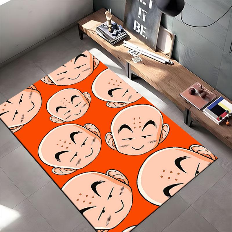 Cartoon Faces Pattern Carpet suitable as a non-slip mat for the living room or bedroom sofa