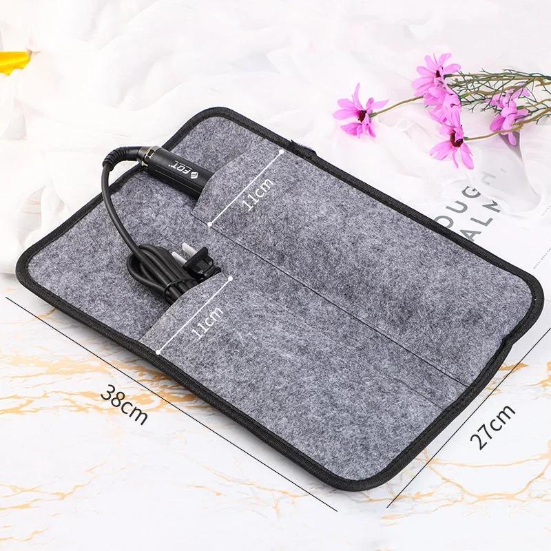 BEPAN Hair Straightener Storage Bag Curling Iron Carrying Case Heat-Resistant Hair Curler Storage Curling Iron Organizer Iron Pouch