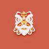 Chinese Lion Dance Brooch Spring Festival Auspicious Festive Gift Metal Badge Pin Fixed Clothes Bag