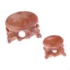 2x Wooden Display Stand,Orb Holder,Decorative,Collectibles Sphere Globe Stone Holder Egg Base for