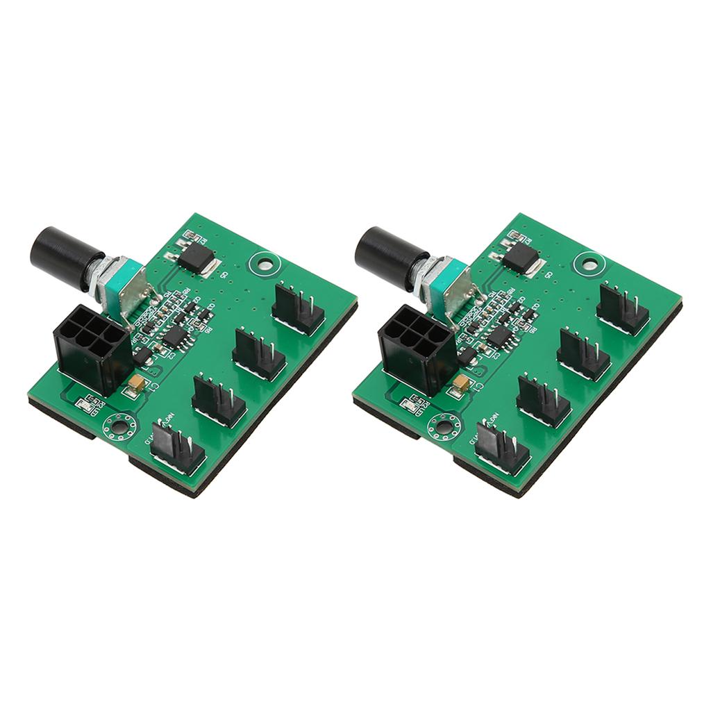 2PCS PC Fan Pressure Speed Adapter PWM 2Pin 3Pin 4Pin Fan Adapter 4 Way Shunt 12V Speed