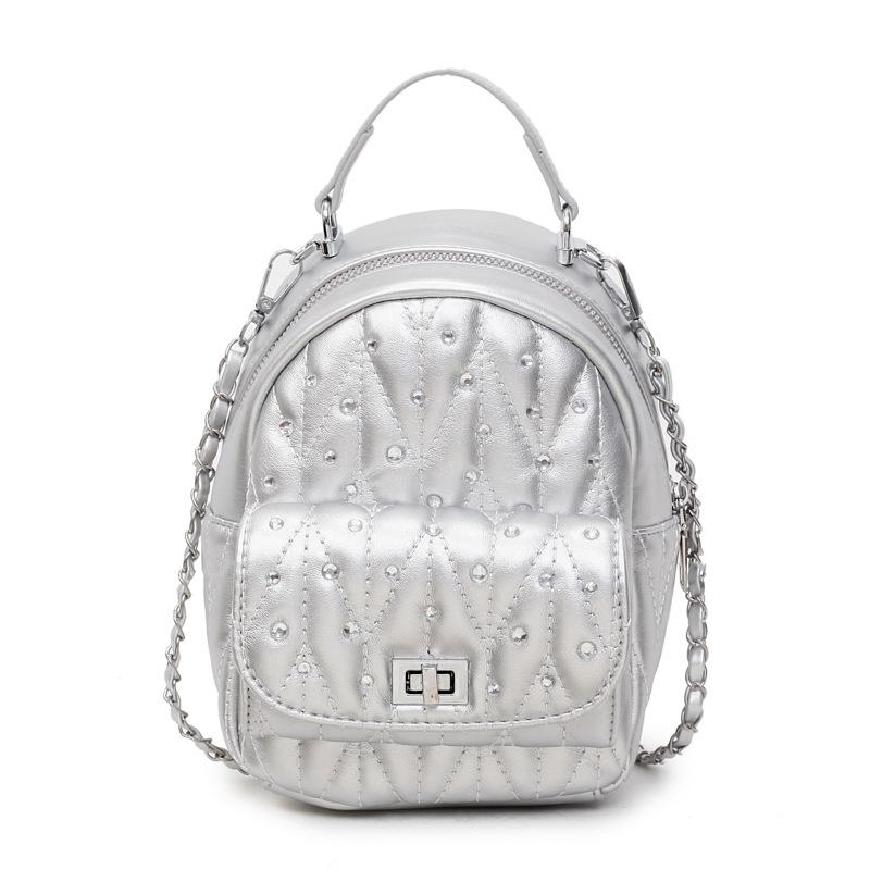 Korean Version of Fashion Portable Small Bag Women 2025 New High-value Chain Backpack Crossbody Casual Bag Women