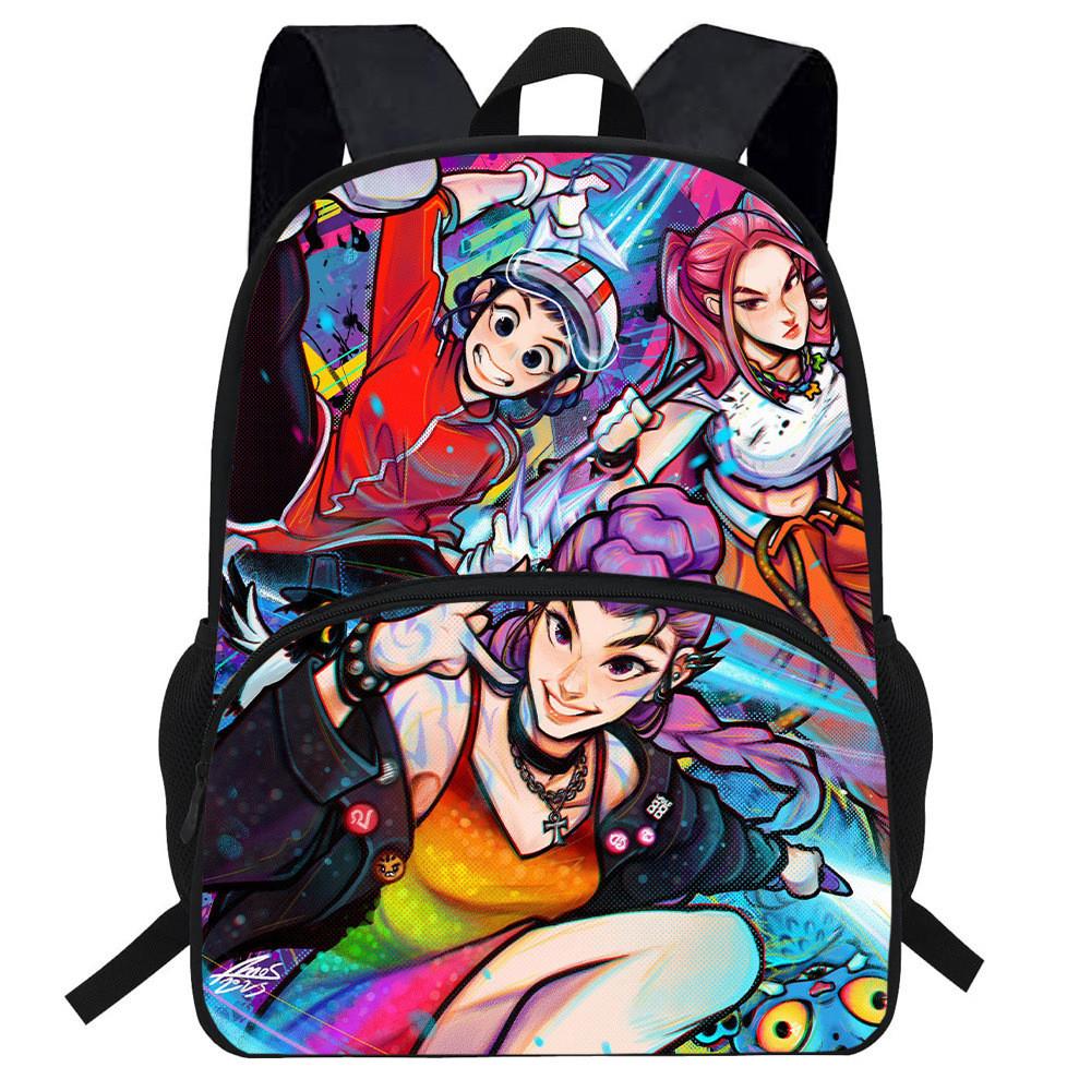 Hunters Demon Kpop Cartoon School Backpack Durable Material Anti Shock Students