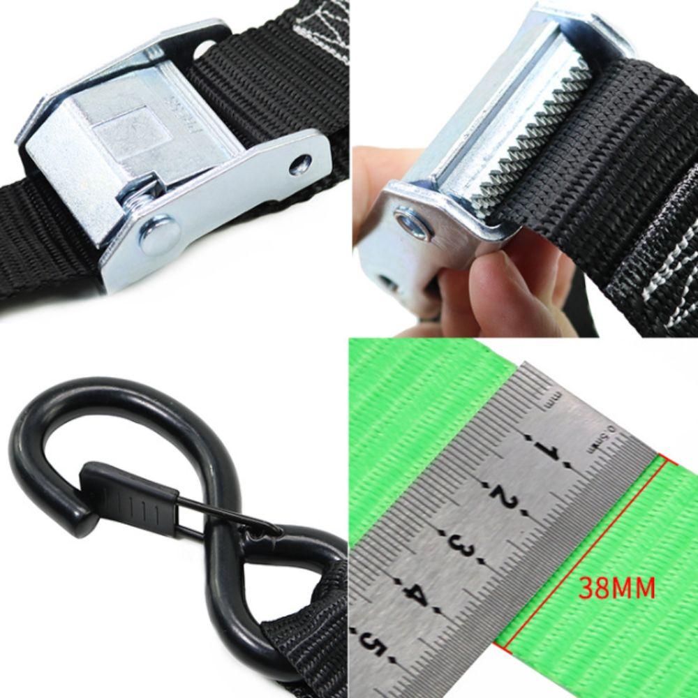 Universal Ratchet Ratchet Strap Lock S Hook Cargo Lashing Belt Cam Buckle Strap Dirt Bike