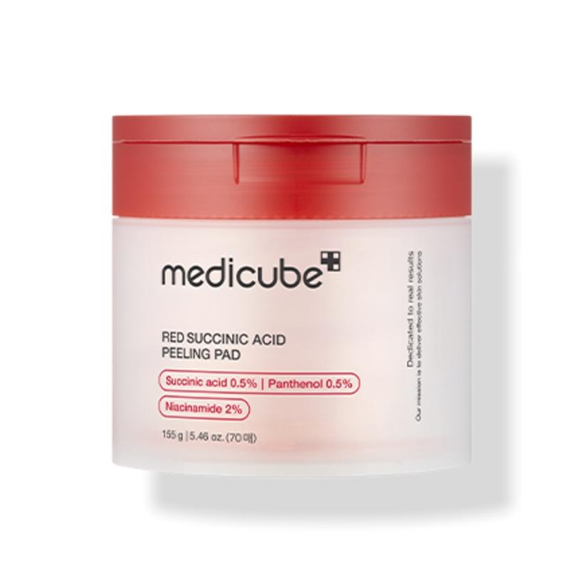 MEDICUBE Red Succinic Acid Trouble Pad Acne-Prone Skin Exfoliating & Sebum Care 70 Pads