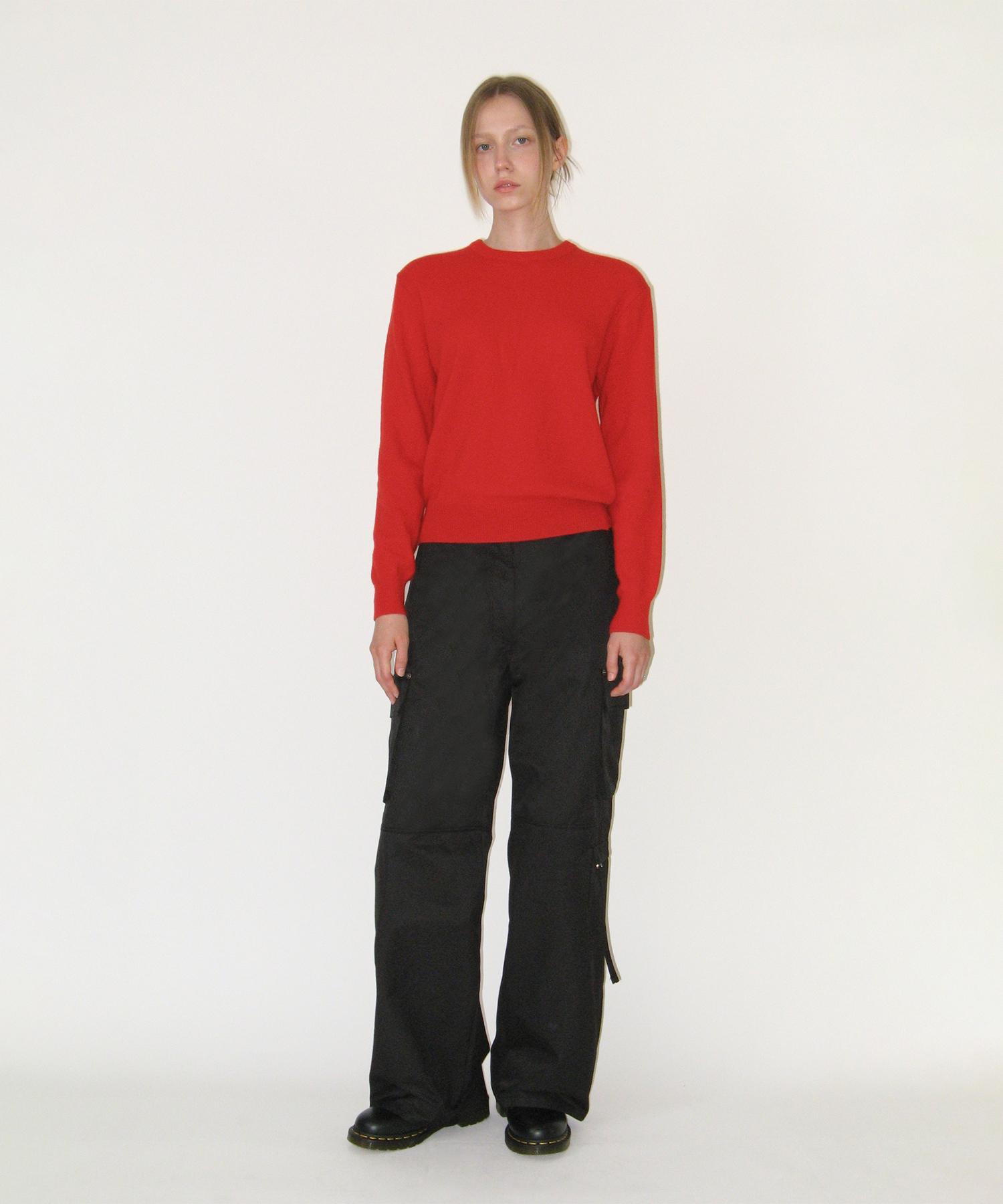 Sunburn Project Cashmere Basic Round Knit, Red Free