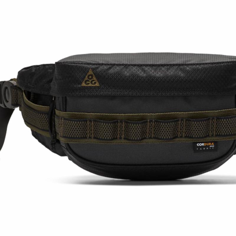 

Nike Полиэстер с нейлоновыми сумками-слингами через плечо, поясная сумка, обычная, унисекс, черная, повседневная, CK7511-010 чёрный