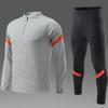 Kids Adult Soccer Uniform Set Long Sleeve Training Match Jersey Kit Sportswear