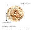 Flat Wire Geometric Bracelet Zinc Zinc Alloy Coil Cuff Bracelet Bold Retractable Bangle  Gift