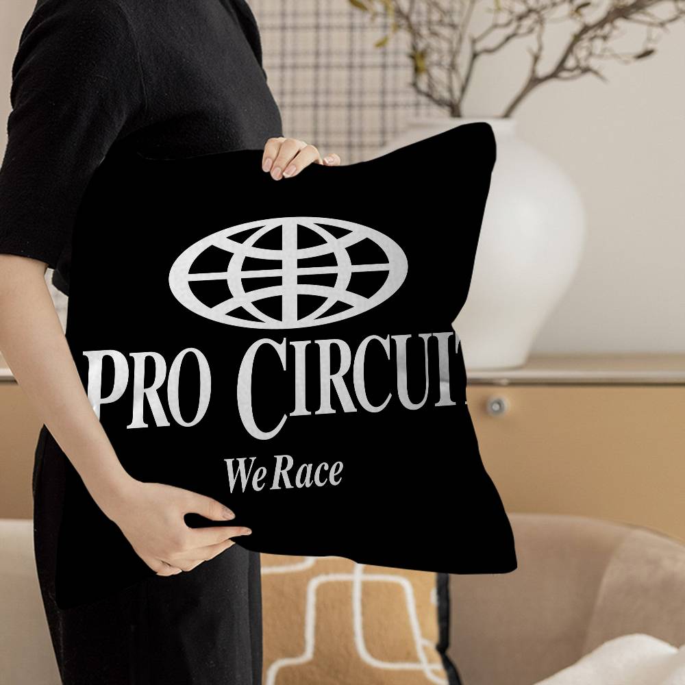Pro-circuits Motorcycle Racing Decorative Room Aesthetics Pillow Case Home Decor Bedroom Sofa Bed Couch Pillow Cover 45x45