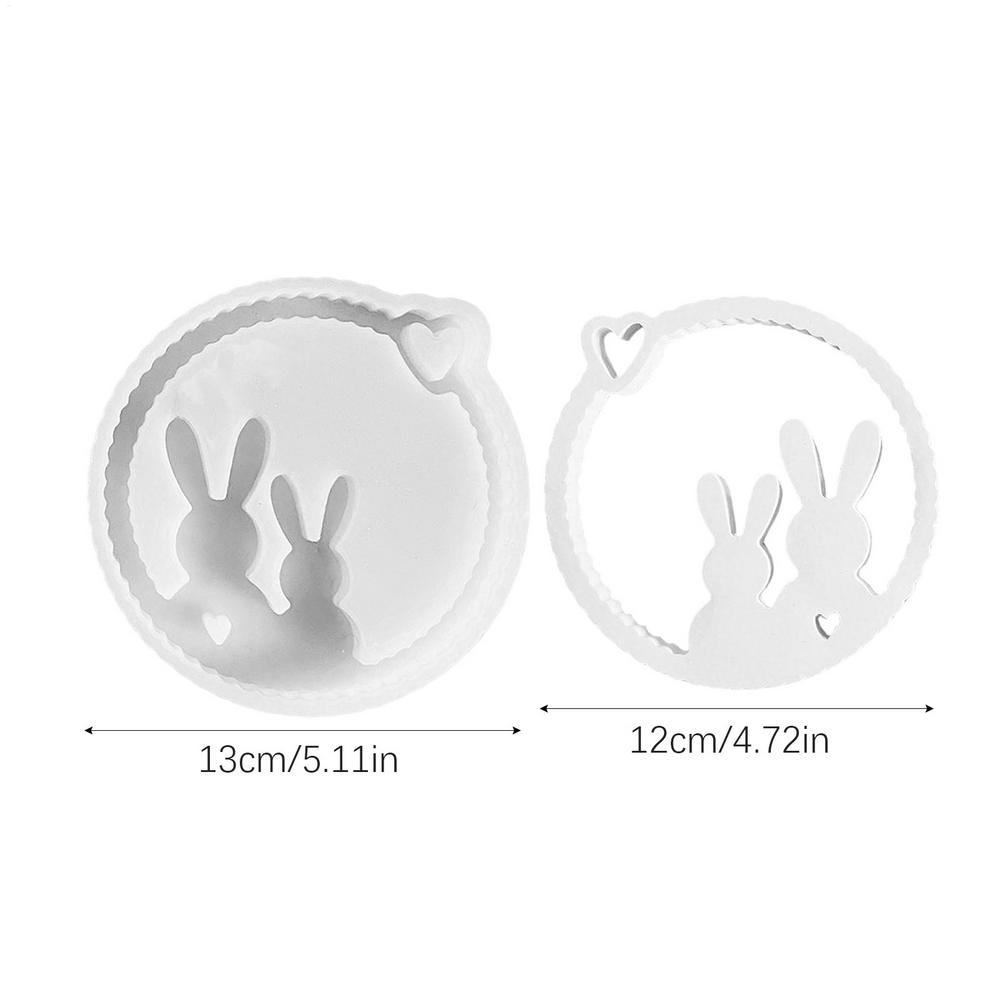 

Пасхальная Любовь Маленький Кролик кулон Украшение Силиконовая Форма DIY Гипс Ароматерапия Милый Домашний Декоративный Литьевая Форма Рукоделие