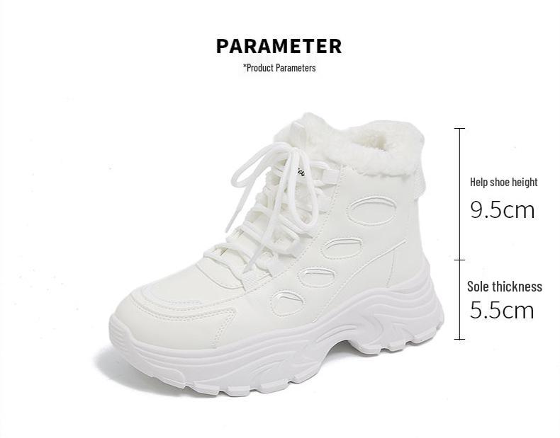 Women's Winter Cotton Shoes with Velvet Lining - Thick, Versatile, Casual, and Cold-Proof Style 2025