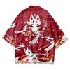 Traditionella asiatiska kläder Inari Fox Kimono Men Cardigan Haori Yukata- Perfekt för en japansk-inspirerad look