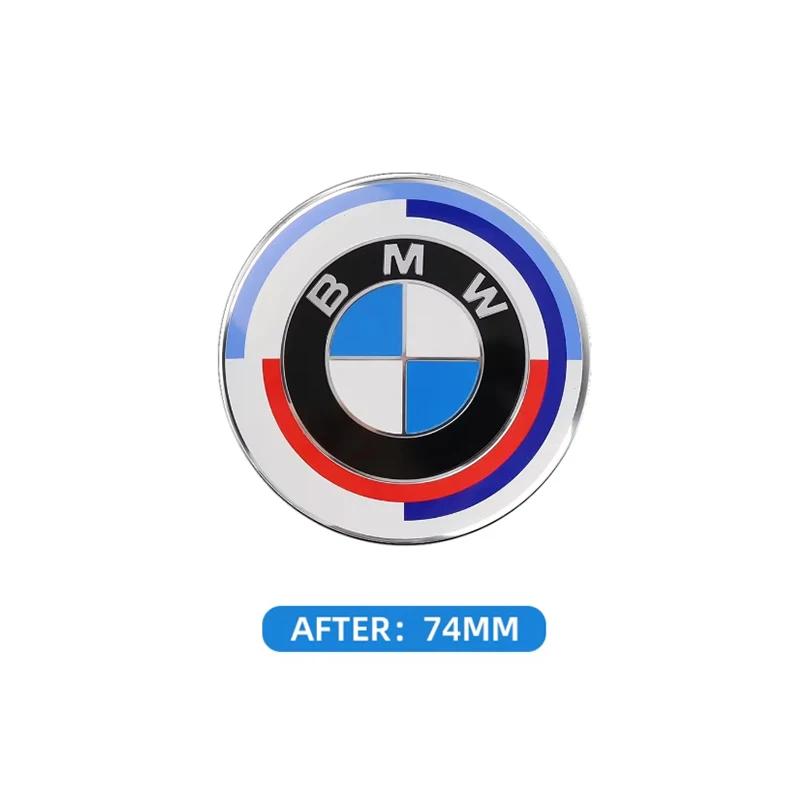 Emblema de Capó 74mm 82mm Logo Frontal de Capó de Coche Insignia de Tapa de Maletero Para BMW E39 E46 E30 E36 G20 E87 E60 E90 Accesorios