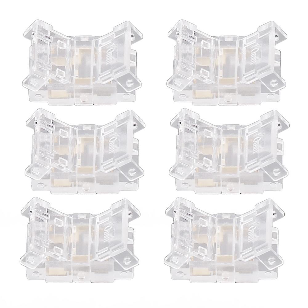 20pcs 10mm LED Strip to Wire Connector COB Solderless LED Connectors  For Kitchen