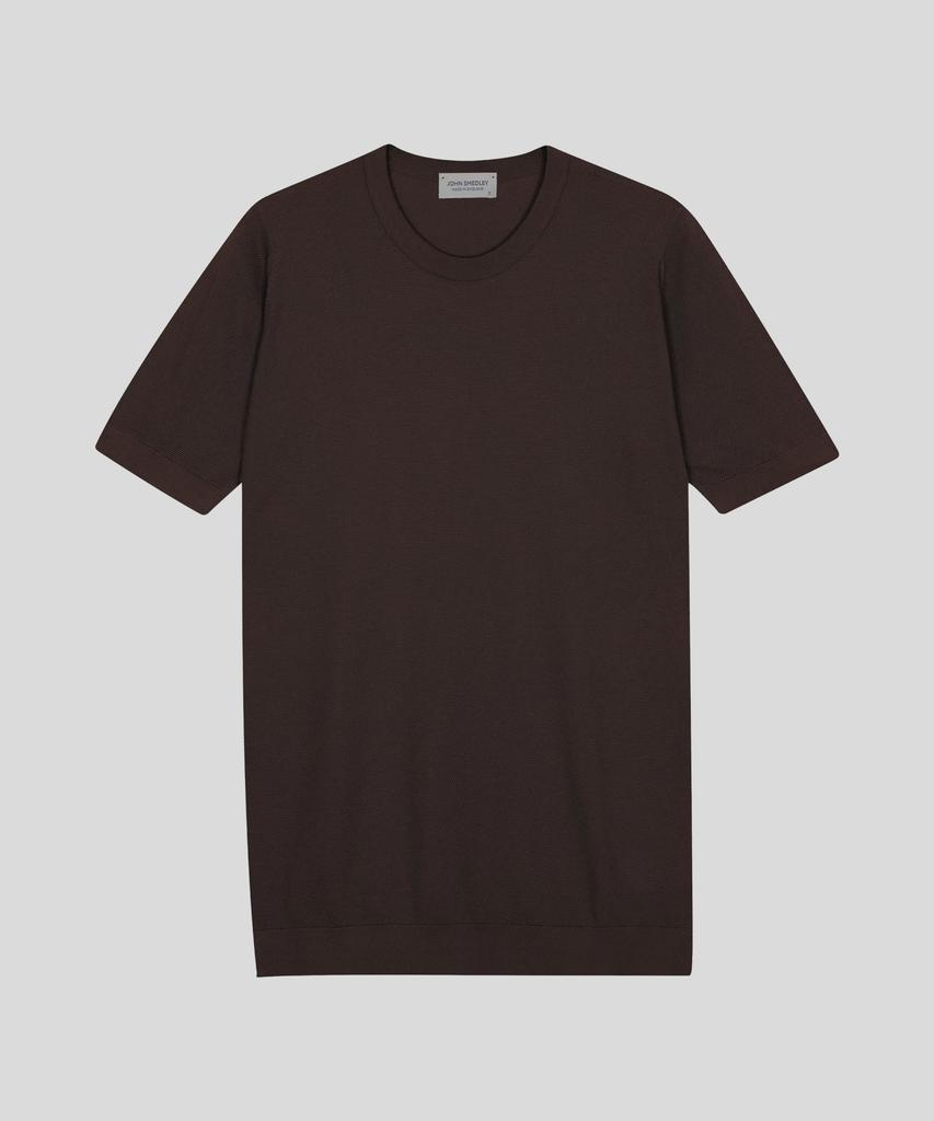 Jonseumedeulli Park Cotton Pique Ribs Round Neck T-Shirt Heritage 5 Colors (B Type)