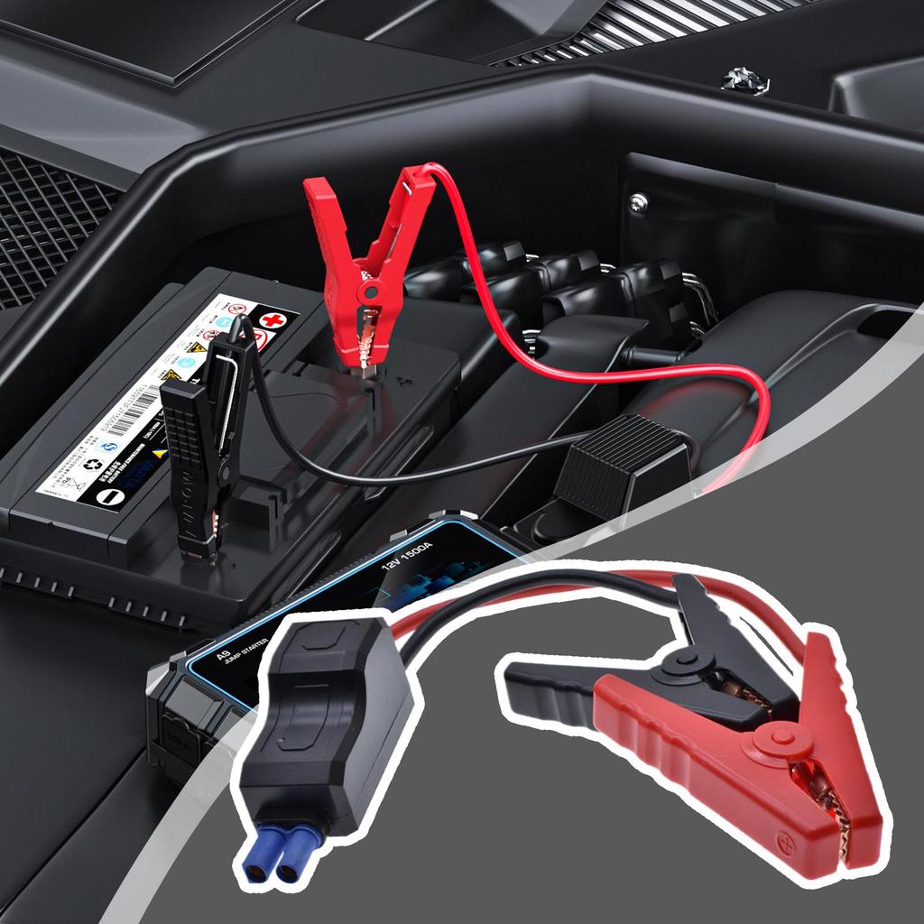 New Car start power clamp with fire cable EC5 Plug Battery Clip 8 Anti Intelligent Clip 650A High Current Ignition Clip