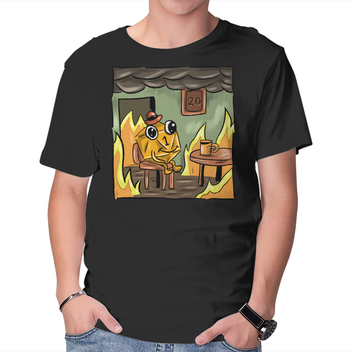 Unisex Crew Neck T-Shirt Bad Dice Graphic Short Sleeve Casual Tee XXXL