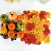 50Pcs/set Artificial Pumpkin Maple Leaves Pine Cone Halloween Thanksgiving Fall Table Home Decoration Photo Props Ornaments