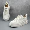 Men's Luxury Designer White Lace Up Platform Shoes Male Causal Flats Moccasins Sports Walking Sneakers Zapatos Hombre