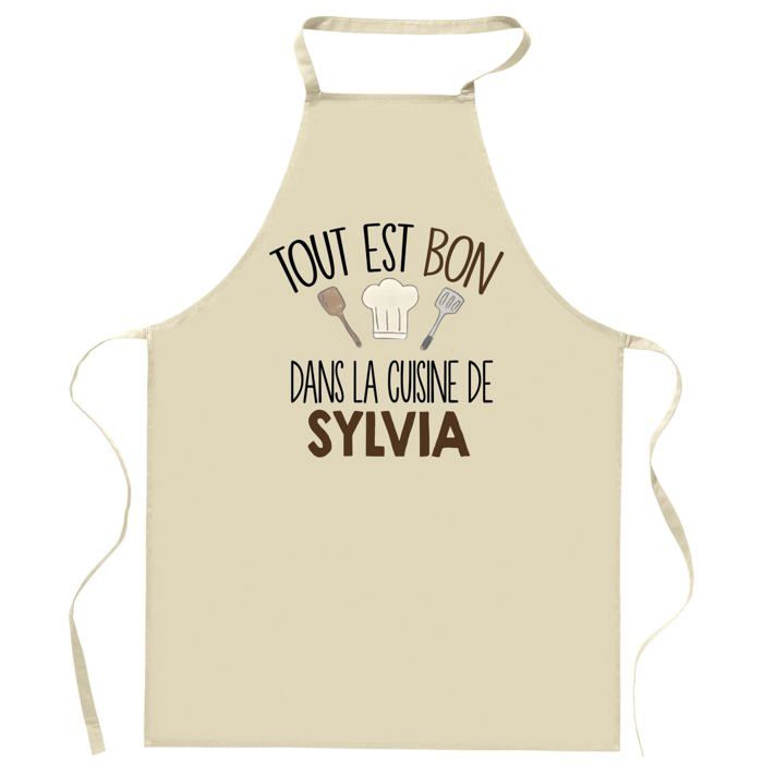 Tablier de cuisine - Planetee - Personnalisable (prénom) - Coton résistant - Impression Made in France