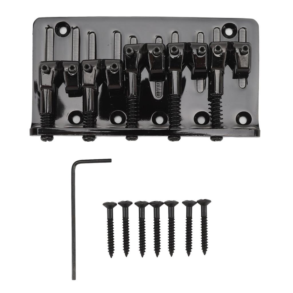5 String Bass Bridge Adjustable Saddle Zinc Alloy Exquisite Retro Electric Bass Guitar Bridge