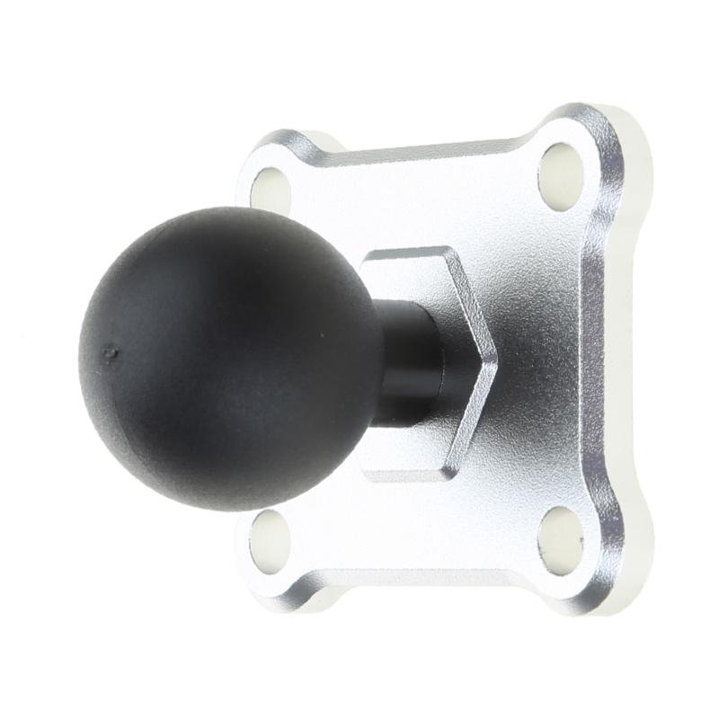 Aluminum Alloy Square Mounting Base with 1 Inch Ball for Head Mount for Zumo 400/450/500/550/660 Rider GPS for Motorcycl