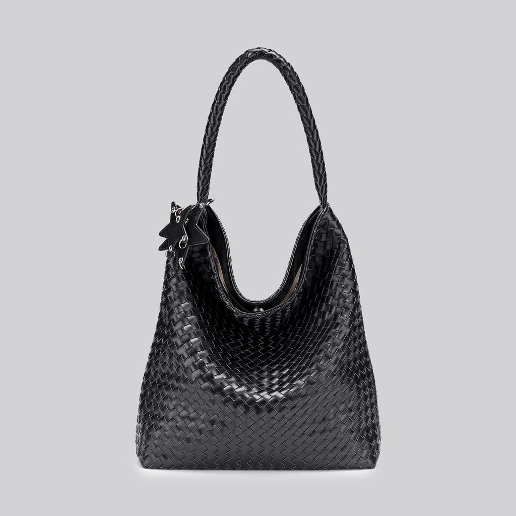 Summer 2026 Woven Texture Shoulder Bag: Large Capacity, Daily Commute Essential, Versatile Fashion for Mother and Daughter