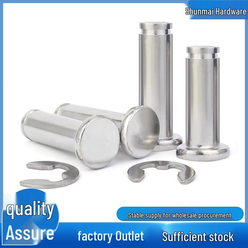 304 Stainless Steel Grooved Flat Head Pin M3-M16