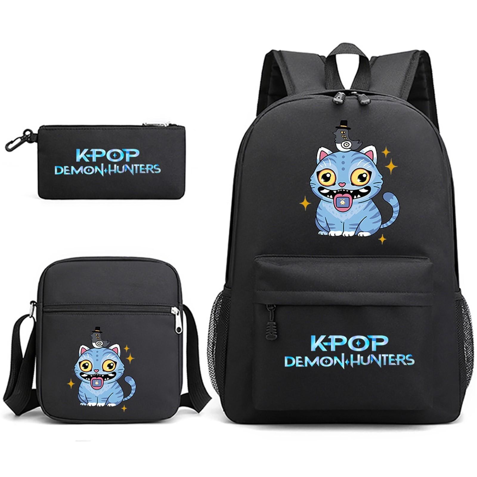 

Рюкзак с принтом по мотивам фильма, школьный рюкзак для студенческого кампуса с плюшевым помпоном One Size