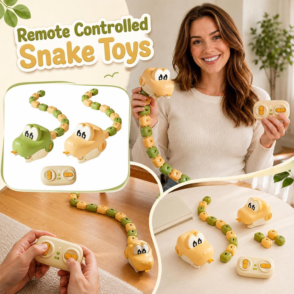 Magnetic Snake Toy - Self-Swallowing Interactive Toy with Colorful Magnetic