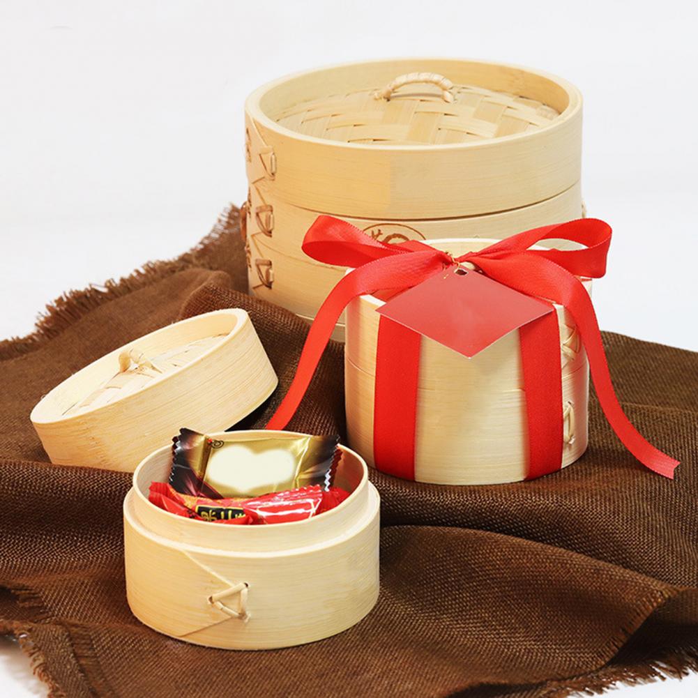 Great Steamer Reusable Bamboo Steamer Decorative Chinese Style Asian Kitchen Bamboo Steamer Basket