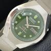 VINTAGE ORIENT AUTOMATIC 46943 JAPAN MENS GREEN COLOR DIAL WATCH A700697-5 R204-a700697