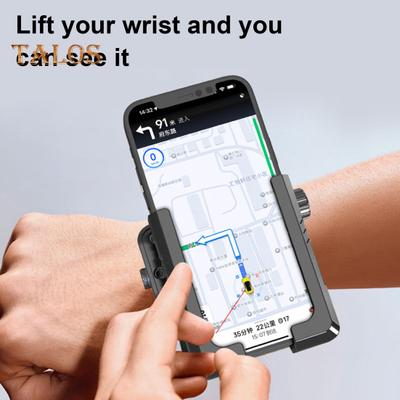 1 Set Armband-Telefonhalter, 360 Grad drehbar, verstellbar, für Männer und Frauen, Outdoor, Wandern, Sport, Rennen, Gehen, Radfahren, Handschlaufe, Handyhalterung