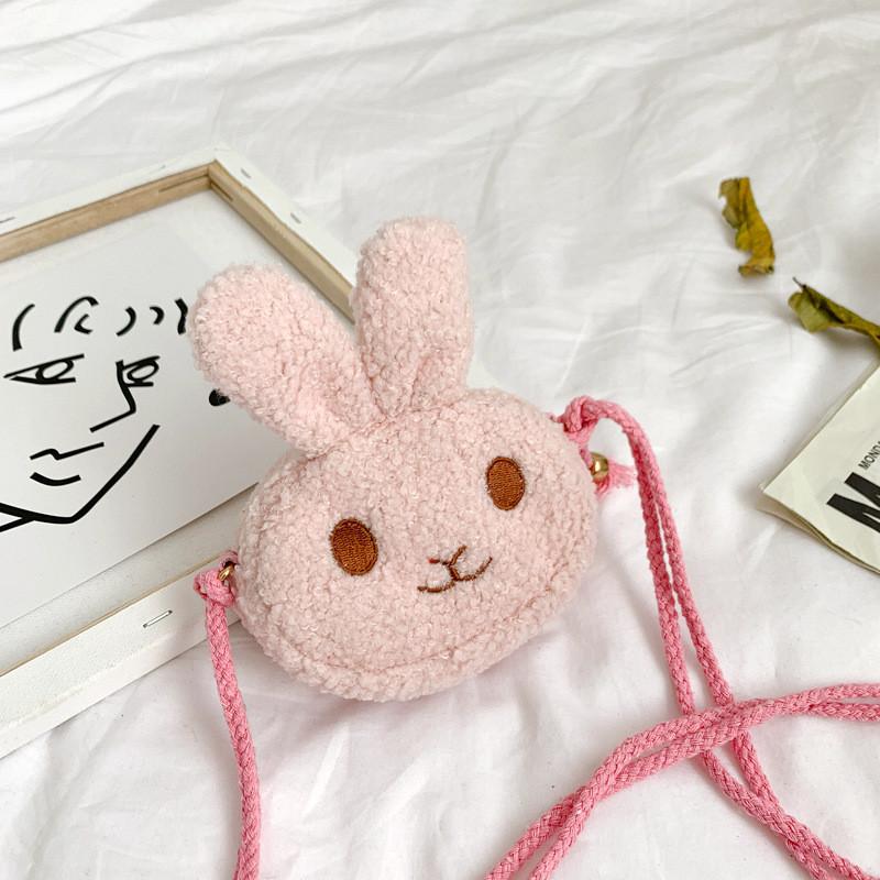 Cute Soft Plush Rabbit Shoulder Bag For Kids Lightweight Mini Design Perfect For Young Girls