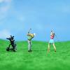 1/64 Figure Model Kit Miniature DIY Projects Layout Man Woman Golfer Trains Architectural Resin