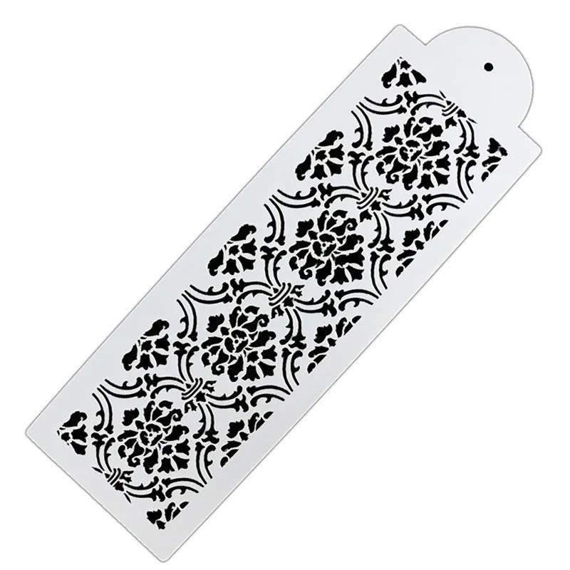 Cake Border Decorating Mold Flexible Silicone Fondant Embossing Tool for Sugarcraft Baking and Cake Decorating Accessories One Size чёрный